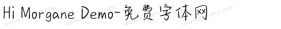 Hi Morgane Demo字体转换